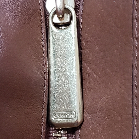 COACH brown leather tote - Picture 6 of 13